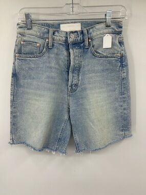 Mother Women’s The Tripper Cutoff Fray Shorts Skating on Thin Ice Blue 26